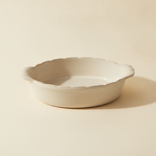 Stoneware Baking Dish — Cream