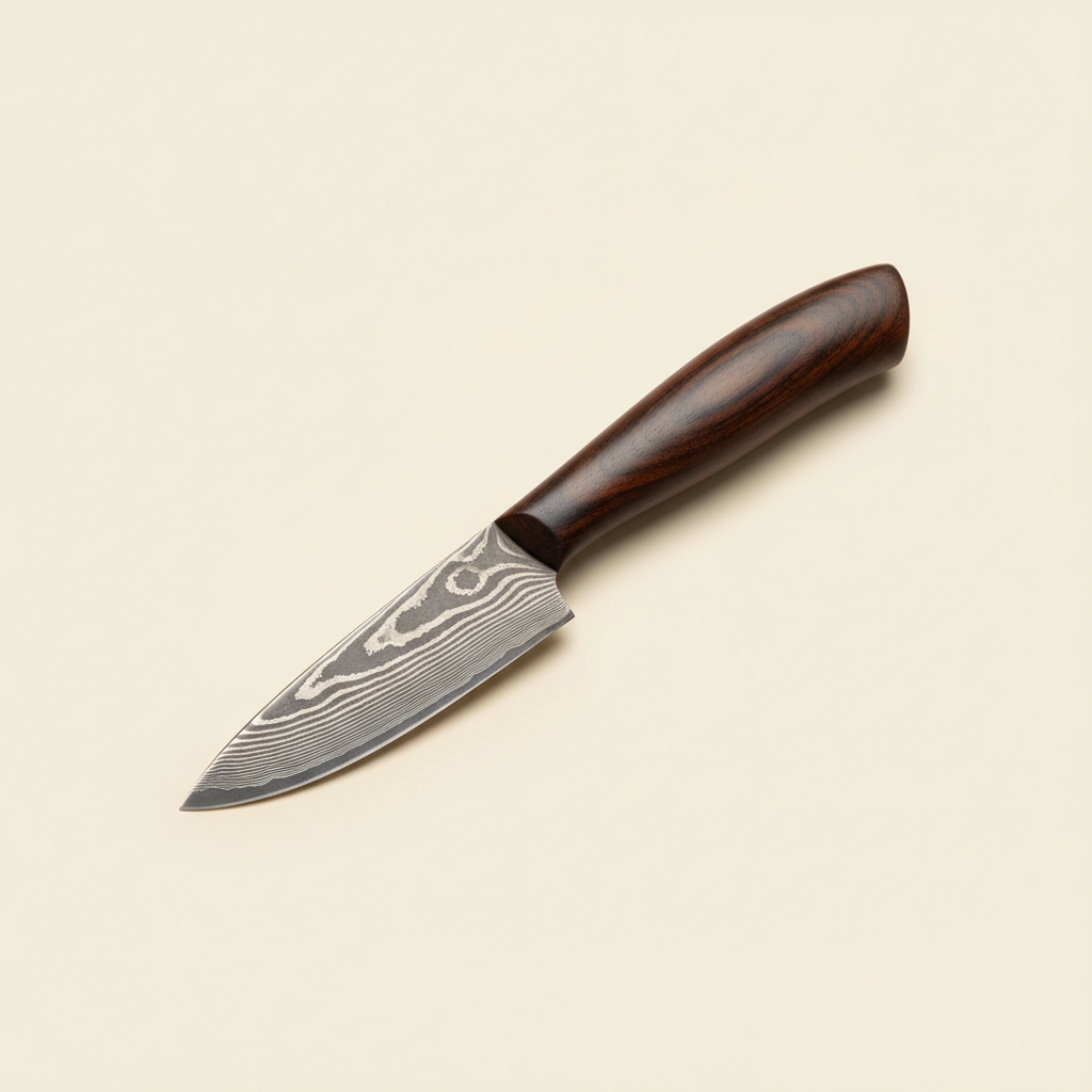 Damascus-Pattern Paring Knife